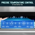 thumbnail image 4 of Jocisland 24 Inch Under Counter Drawer Fridge – Stainless Steel Dual-Zone Beverage Refrigerator with LED Touch Control, Adjustable Storage, Frost-Free, Low Noise, 37℉-50℉, -0.4℉ to 37℉, 4 of 9