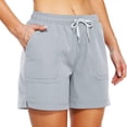 thumbnail image 5 of Aayomet 2024 Shorts pour Femmes École (Gris, m), 5 of 5