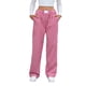 thumbnail image 3 of Pantalones Bóxer de Cuadros A Rayas para Mujer, de Algodón, para Estar en Casa, Informales, Estilo Y2K, con Bolsillos Rojo XXL, 3 of 9