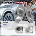 thumbnail image 3 of AutoShack Front & Rear Brake Rotors for Toyota, 4Runner 2003-2009 FJ Cruiser 2007-2009, 4WD RWD V6 4.0L V8 4.7L, 3 of 5