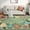 Green tone, variant on 2*6ft/4*4ft/5*7ft/8*10ft/9*12ft/10*13ft Area Rug for Bedroom Machine Washable Non-Slip Low Pile Carpet Ultra Soft Indoor Modern Floral Accent Rug Stain-Resistant Lightweight Fade-Resistant Carpet