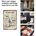 thumbnail image 4 of Vintage Metal Dad Sign, 8x12 inches, Decorative Signage for Father's Day or Birthday, Gift Dad from Son, Personalized Wall Decor, 4 of 6