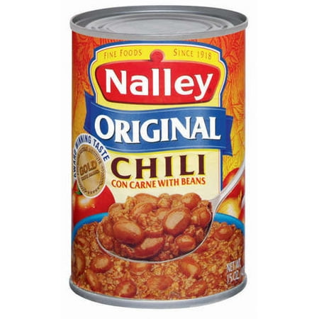 Nalley® Original Chili con Carne with Beans 14 oz. Can - Walmart.com