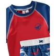 thumbnail image 3 of KIMU Surf Boys' Rash Guard Set - 2 Piece UPF 50+ Short Sleeve Swim Shirt and Swim Trunks (12 Months-12), 3 of 5