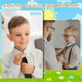 thumbnail image 6 of RUseeN Boys Ties Solid Color Pre-Tied Kids Necktie for Age 8-12 Adjustable Woven Formal Kids Tie Wedding School Graduation, Black, 6 of 8