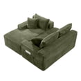 thumbnail image 5 of UHOMEPRO Full-Size 4-Seater Modular Sectional Sofa with Chaise, Deep Seat L-Shaped Cloud Couch for Living Room, No Assembly Family Cloud Sofa, Plush Corduroy Fabric,, 5 of 5