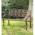 thumbnail image 2 of Plow & Hearth Montebello Metal Garden Bench, 2 of 6