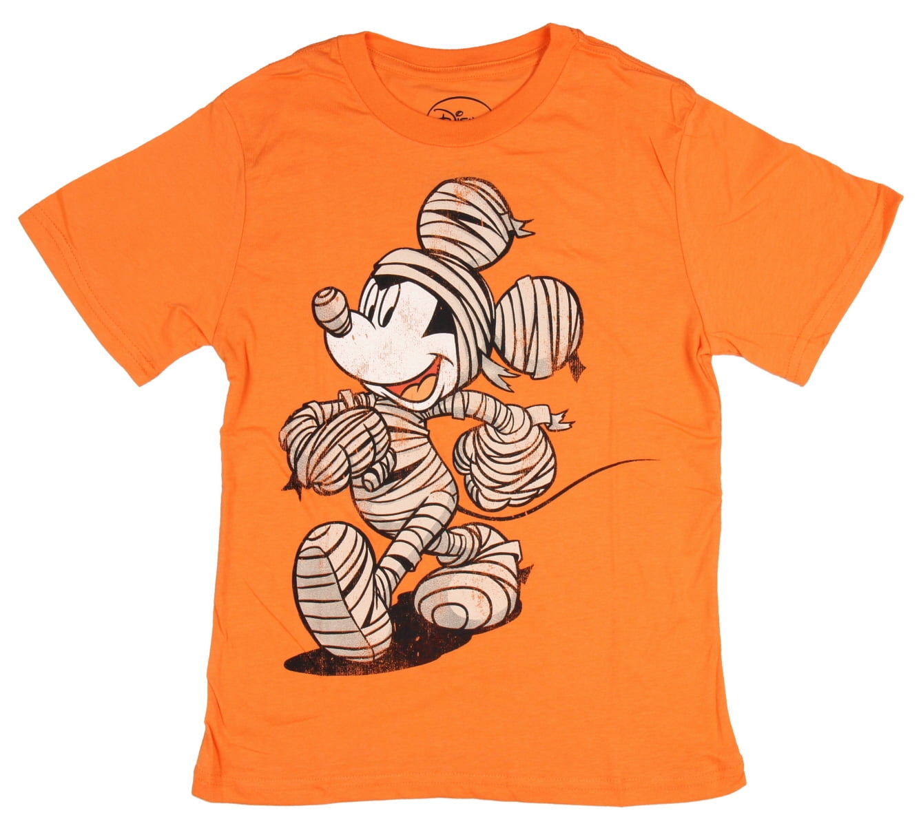 Disney Mickey Mouse T-Shirt Mummy Costume Boy's Orange Tee Shirt X-Small