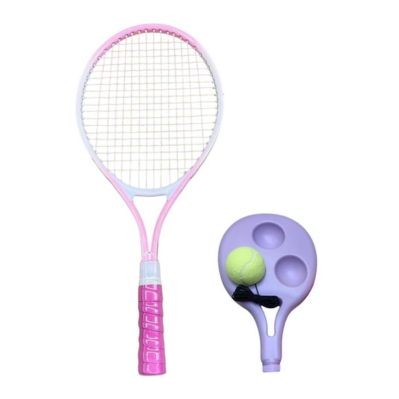 S SERENABLE Tennis Ball Portable for Beginners Tennis Training Equipment Pink