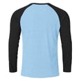 thumbnail image 5 of MOJOGO Color Block Tops for Men Strenchy Long Sleeve Pullover Tops T-Shirts Cozy Lounge Casual Wear 2XL, 5 of 5