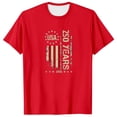 thumbnail image 4 of WEIWEN Mens 4th of July T Shirts Big and Tall Casual 250 Anniversary USA Tshirts Shirts for Men 250th American 250 Years 4th July 2026 T-Shirts Man Clothing Red, XXL, 4 of 5