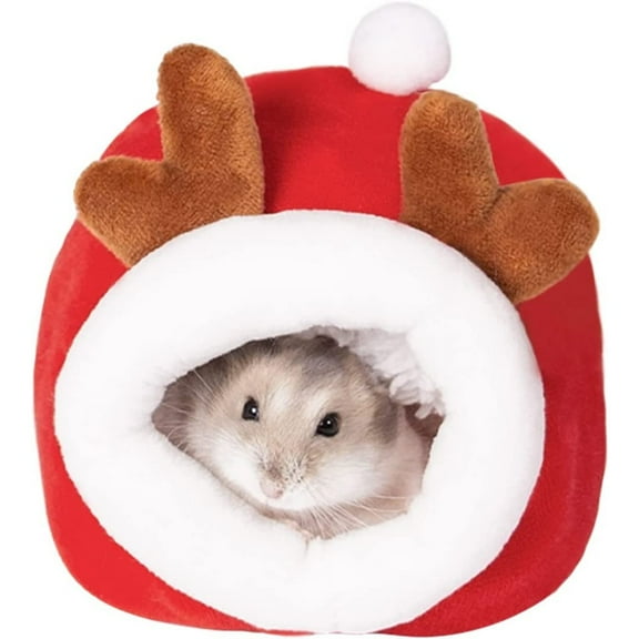 PEACNNG Hamster Bed, Mini Soft and Warm Hamster House Cute Non-slip Hamster Sleeping nest Small Animals Bedding House for Mini Hedgehogs, Dwarf Hamsters and Small Pets