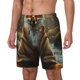 thumbnail image 1 of Balery Streamside Meditating Fox Bañador para hombre, shorts de playa de secado rápido con entrepierna y forro de compresión-3X-Large, 1 of 6
