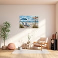 thumbnail image 5 of ZHONGYUTONG Beach Canvas Wall Art for Bathroom Coastal Pictures for Wall Seascape Paintings Seaside Print for Living Room Decor Framed (20.00" x 30.00"), 5 of 5