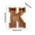thumbnail image 5 of Wooden English Letter Savings Can Transparent Glass Savings Can, 5 of 5