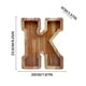 thumbnail image 5 of Lata de ahorros de madera con letras en inglés, lata de ahorros de vidrio transparente, alcancía, 5 of 6