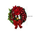 thumbnail image 3 of Christmas Decoration Wreaths for Front Door,Outdoor Christmas Wreaths for Windows,Wreaths for Front Door Fall Xmas Outside,Christmas Decorations Scene Layout Props Christmas Wreath Door Hanging, 3 of 8