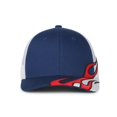 thumbnail image 2 of Outdoor Cap SKRRT-01 Flame Embroidery Mesh Back Cap-Royal-White, 2 of 8