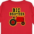 thumbnail image 4 of Inktastic Red Tractor Big Brother Boys Long Sleeve Toddler T-Shirt, 4 of 5