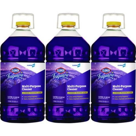 Cloroxsale CLO60614CT 175 oz Fraganzia Multi-Purpose Cleaner - Concentrate, Lavender Meadows Scent - 3 Count