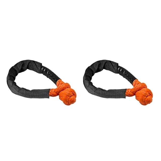 Scienceny Grillete con cubierta protectora Enganche de anillo de mosquetón fuerte Cuerdas de remolque portátiles Ganchos de arrebato de Naranja 2piezas