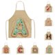 thumbnail image 2 of Babero de cocina, textura suave, resistente a la grasa, letra de lino impresa, delantal de cocina para Chef, accesorios para hornear, 2 of 2