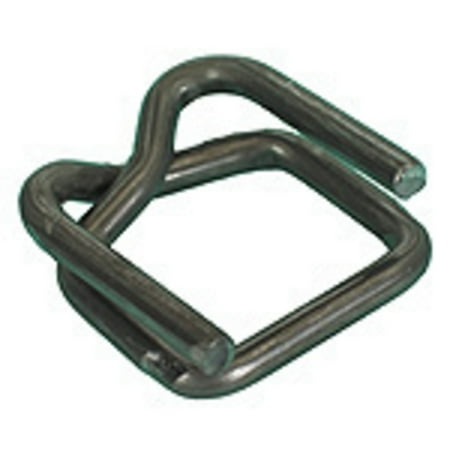Box Partners Heavy-Duty Wire Poly Strapping Buckles 1/2' Silver 1000/Case PS12HDBUCK