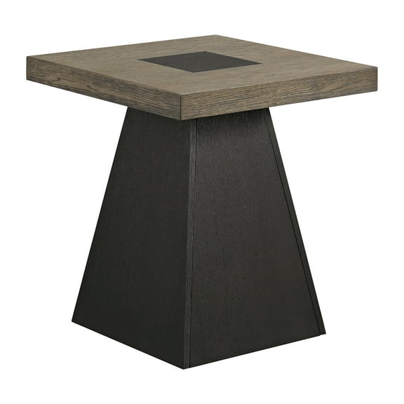 Picket House Furnishings Rizzo End Table in Grey and Dark Espresso