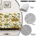 thumbnail image 4 of Xoenoiee Sunflower Bee Print Stretch Armless Folding Sofa Slipcover Elastic One Piece Spandex T Cushion Futon Bed Covers Decorative Dust Proof Furniture Protector, 4 of 7