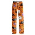 thumbnail image 4 of Halloween Pajama Pants Women Print Lounge Pants for Women, Soft Pj Pants Comfy Elastic Waist Sleepwear, Womens Halloween Pj Pants, Cozy Pajama Pants for Fall & Holiday, 4 of 5
