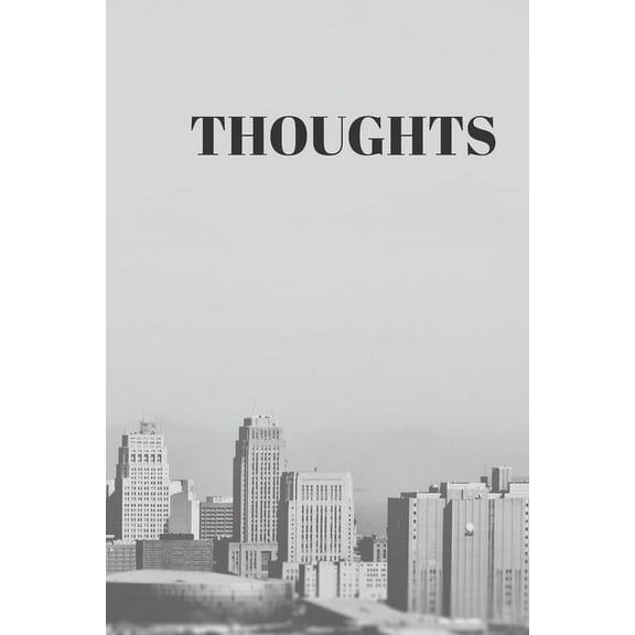 Thoughts: 90 Pages of 6 X 9 Inch White Numbered Pages No Lines (Paperback)