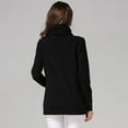 thumbnail image 6 of Olyvenn Nursing Sweater Solid Color Tunic Breastfeeding High Neck Sweatshirts with Pocket Top Maternity Jumper 2025 Pregnant Black 10, 6 of 6