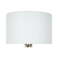 thumbnail image 4 of Catalina Lighting Tripod 61.25'' Dimmable Floor Lamp with White Fabric Drum Shade Modern Floor Light Fixture for Living Room, Bedroom or Office, Antique Brass, 4 of 5