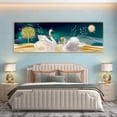 thumbnail image 3 of Pósteres e impresiones de One Piece Swans Love, pintura en lienzo de animales, arte de pared para sala de estar, dormitorio, decoración moderna del hogar sin marco, 3 of 5