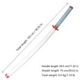 thumbnail image 2 of DEMON SLAYER - Mitsuri Kanroji Slayer Anime Wood Sword Katana w/Plastic Scabbard, 2 of 6