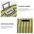 thumbnail image 3 of Yiaed Mardi Gras Purple Yellow Plaid Print Travel Luggage Cover Suitcase Protector Fits 18-32 Inch Luggage Wheel Covers Patterned Elastic Luggage Anti-scratch（No luggage）-Medium, 3 of 5