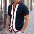 thumbnail image 2 of ketyyh-chn99 Cardigan Sweaters For Men Mens Long Sleeve Cardigan Sweater Slim Fit Button Down V-Neck Knit Sweater with Pockets, 2 of 5