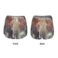 thumbnail image 6 of Goofa Elephant in Smoke Printed Women 2 in 1 Running Shorts,Quick Dry Athletic Workout Shorts,High Waisted Athletic Shorts with Liner Pockets-XX-Large, 6 of 9