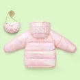 thumbnail image 3 of ATOGUTA Kids Boys Girls Down Jacket Coat Warm Winter Coat Windproof Rain Jacket Snow Coat Pink, Size 6M-6, 3 of 6