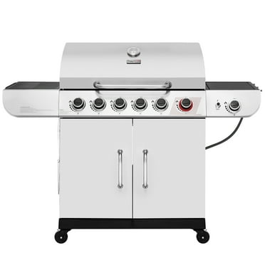 Royal Gourmet SG6002 Classic 6-Burner 71000-BTU LP Gas Grill with Sear Burner and Side Burner, Stainless Steel