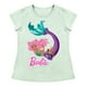 thumbnail image 1 of Playera Para Niña Mattel Barbie Cuello Redondo Manga Corta Talla 8 Verde, 1 of 2