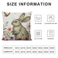thumbnail image 6 of COMIO Easter Pillow Covers Watercolor Easter Floral Bunny Rabbit Spring Flowers Butterfly Easter Decorative Throw Pillow Cover Spring Easter Cushion Case Decorations for Sofa Couch&nbsp;2pc, 6 of 6