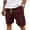 227#Coffee, variant on Mens Corduroy Shorts Casual Elastic Waist Drawstring 2026 Summer Beach Lounge Short Green M