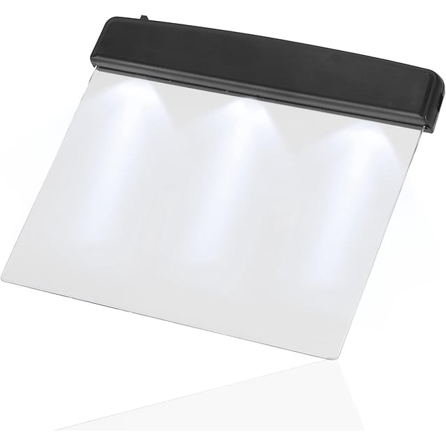 Luz de lectura de libros, luz de libro plana para leer en la cama Lámpara de lectura LED portátil Placa de protección para los ojos Iluminador de libros Luz de lectura de búho nocturno Libro