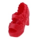 thumbnail image 1 of Sandalia de plástico Zapatos de tacón abierto con punta abierta para muñecas Blythe Licca de 1/6 de 12 " rojo Sunnimix Muñeca Zapatos de tacón alto, 1 of 6