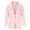 Pink, variant on Fesfesfes Blazer Coat for Women Pocket Coat Jacket Solid Long Sleeve Outerwear Tops