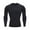 1-Black, variant on Men's Compression Long Sleeve Shirt, Athletic Base Layer for Running Workout, Undershirt Sport Quick Dry Tops