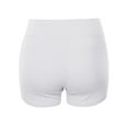 thumbnail image 3 of A2Y Women's Basic Solid Premium Cotton High Rise Bike Shorts White 2XL, 3 of 5