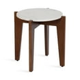 thumbnail image 5 of Kate and Laurel Icelyn Modern Living Room End Table for Use as Bedroom Nightstand or Large Indoor Plant Stand, 19x19x19, Walnut Brown, 5 of 11