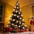 thumbnail image 3 of Mecorevxz 6 Pcs Velvet Christmas Balls Flocked Christmas Tree Ornaments Plastic Balls Xmas Decorative Hanging Ornaments Christmas Tree Decoration 2.36”（D）, 3 of 8